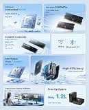 KAMRUI Mini PC E3B, AMD Ryzen Embedded V2748, 16GB DDR4 RAM, 512GB M.2 SSD Storage