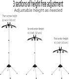 TONINT Telescopic Steamer Rack and Garment Hanger Stand