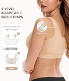 BRABIC Front Closure Post Surgery Compression Mastectomy Bra Wirefree