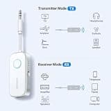 UGREEN Bluetooth 6.0 2-in-1 Airplane Audio Transmitter and Receiver for Dual Headphones