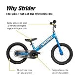 Strider 14x Sport Convertible Balance to Pedal Bike with Easy-Ride Kit