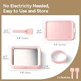 Felizbebe Rolled Ice Cream Maker Plate with Storage Lid and Spatulas