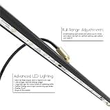 Cocoweb 19-Inch Dimmable LED Grand Piano Lamp with Adjustable Clamp and Brass Accents
