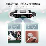 KPAW Portable Automatic Card Shuffler and Auto Post-Shuffle Dealer, White