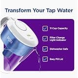 PUR 11-Cup Water Pitcher with Filter Change Light Indicator and Lead Reduction