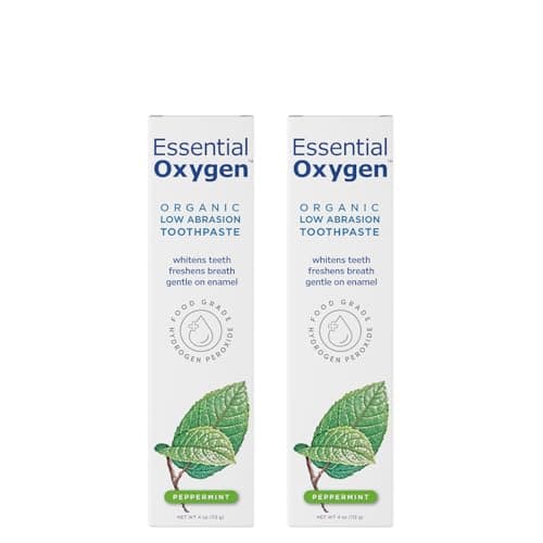 Essential Oxygen BR Certified Organic Low-Abrasion Toothpaste, 2-Pack