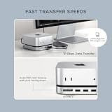 Satechi Mac Mini M4 Hub & Stand with NVMe SSD Enclosure and 10Gbps Data Ports