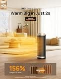 Dreo 1500W PTC Ceramic Portable Space Heater with Digital Thermostat and ECO Mode
