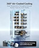 EUHOMY 25-Bottle Freestanding Compressor Wine Cooler Refrigerator with Touch Screen