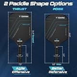 NHYHN TENVINA T700SC Carbon Fiber Pickleball Paddle Set
