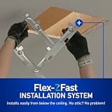 Panasonic WhisperFit Ceiling Mount Bathroom Exhaust Fan with Dimmable LED Light