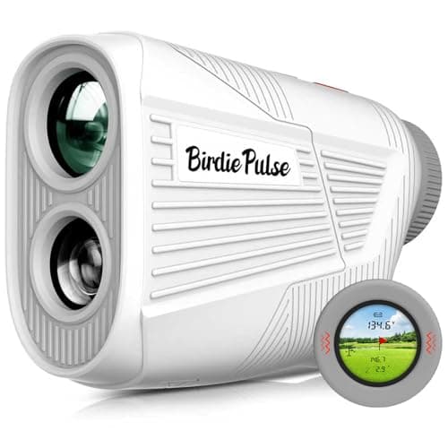 BirdiePulse 1300-Yard Golf Rangefinder with Slope, Magnetic Mount and HD Display