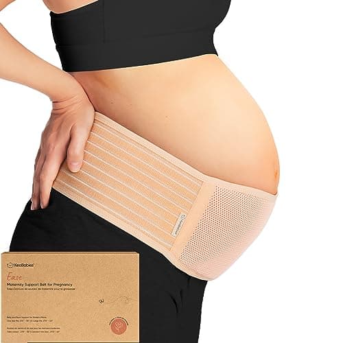 KeaBabies 360-Degree Ergonomic Maternity Support Belt for Active Moms
