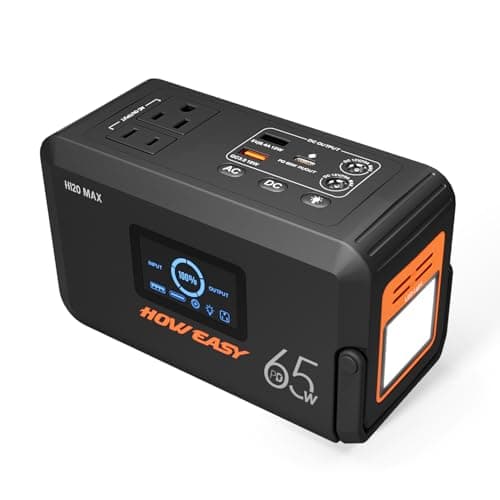 HOWEASY 98Wh Portable Power Station with 135W AC Outlet & 65W USB-C PD