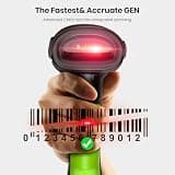 Eyoyo EY-037 Heavy-Duty Industrial 2D QR Barcode Scanner with Wireless Charging Stand