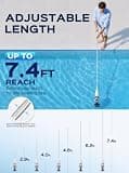 Grelawner 2026 Upgraded Cordless Handheld Pool Vacuum with Dual-Mesh Filter