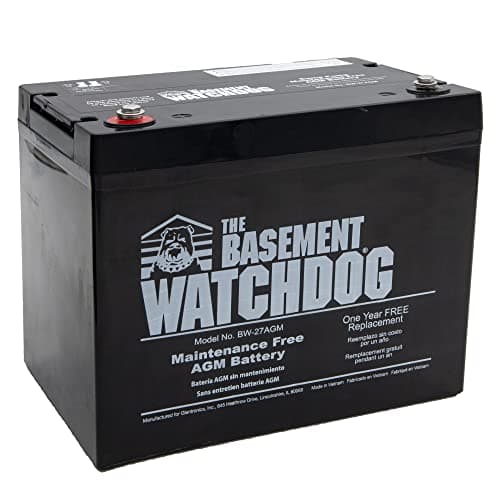 The Basement Watchdog BW-27AGM Maintenance-Free 12V Standby AGM Battery