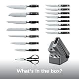 Ninja NeverDull 17-Piece Premium German Stainless Steel Knife Block System K32017