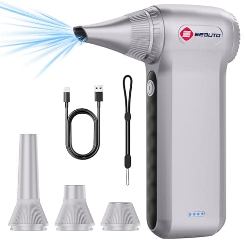 Ergonomic 250,000 RPM Electric Air Duster PC Cleaner Alternative to Canned Air