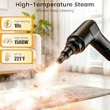 High-Power 2500W Pressurized Multi-Surface Steam Cleaner with 1.6L Capacity