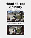 TP-Link Tapo 2K Smart Video Doorbell D210 with 160-Degree Wide Angle View