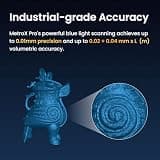 Revopoint MetroX Pro Hybrid Handheld 3D Scanner with 0.01mm High Precision