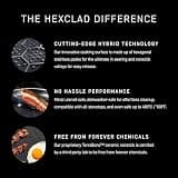 HexClad 12-Inch Hybrid Stainless Steel Nonstick Wok with Stay-Cool Handle