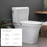 Brondell Swash Ecoseat Non-Electric Warm Water Bidet Toilet Seat System
