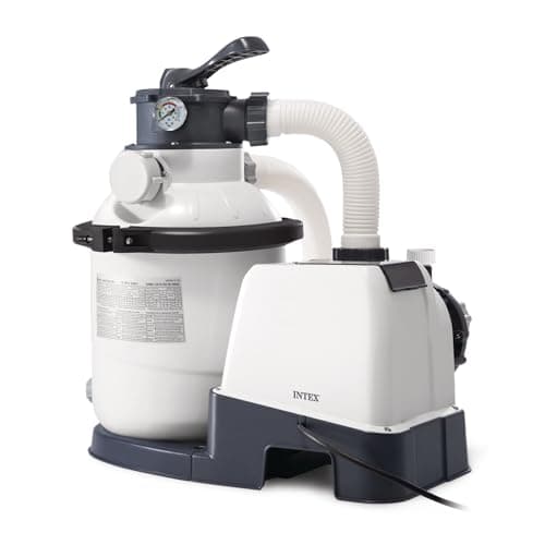 INTEX Krystal Clear 1500 GPH Sand Filter Pump System with Built-In Automatic Timer