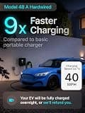 EVIQO Level 2 EV Charger 48 Amp 240V J1772 Hardwired Charging Station