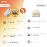 SAVIOR HEAT 150°F Fast Heating Coolmax Electric Heated Socks with LED Display