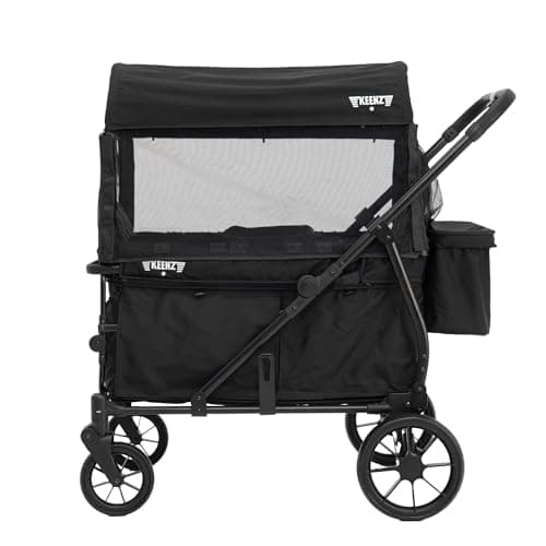 Keenz Viva Compact 4-Passenger Stroller Wagon with Breathable Mesh Side Panels