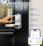 Veise VE019 Fingerprint Smart Lever Lock with Touchscreen Keypad System
