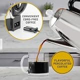 West Bend 12-Cup Classic Style Stainless Steel Electric Percolator Coffee Maker