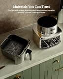 Cosori Iconic Stainless Steel 6.5-Quart Smart Air Fryer with Advanced DC Motor
