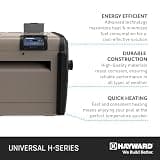 Hayward Universal H-Series 250,000 BTU Propane Pool Heater with Cupro-Nickel