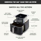 GreenPan Clearview Extra Large 7 Quart Ceramic Air Fryer with Window