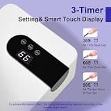 JODSONE Portable Rechargeable 2600mAh UV LED Nail Lamp for Mobile Artists
