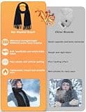 Lionrose Electric Heating Neck Scarf with 5000mAh Battery, Black Edition