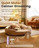 Veeconn 4-in-1 Waterproof Dog Clipper Kit with 7,500 RPM Motor & 4 Guide Combs