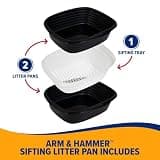 Arm & Hammer Large Lift-to-Sift Cat Litter Box with Antimicrobial Protection
