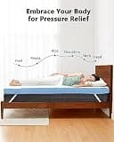 PERLECARE 3-Inch Dual-Layer Firm Gel & Bamboo Charcoal Mattress Topper