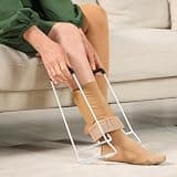 Upgraded Stocking Donner for Seniors with Rubber Handles and Anti-Slip Base