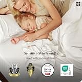 Bedsure 100% Organically Grown Bamboo Viscose 4-Piece King Sheet Set with 18-In Pockets
