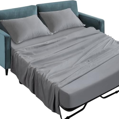 SPRINGSPIRIT Microfiber 4-Piece Sheet Set for Sleeper Sofas and RV Beds