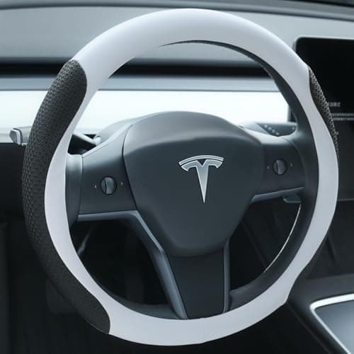 EcoNour Custom-Fit 240T Polyester Windshield Sun Shade for Tesla Model 3 & Y