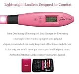 Yarniss 17-Size Counting Crochet Hook Set with Built-In Digital Row Stitch Counter