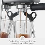 Breville Bambino BES450BSS Ultra-Compact 15-Bar Home Espresso Machine with Steam Wand