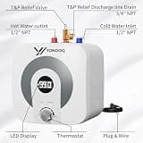 4-Gallon Mini Tank Electric Under Sink Water Heater with Digital Display