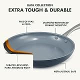 GreenPan Lima Hard-Anodized 12-Inch Ceramic Nonstick Frying Pan Skillet with Glass Lid